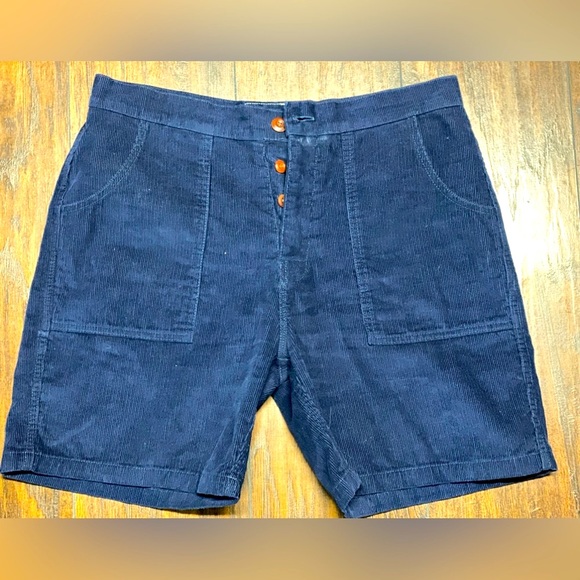 CLASSIC BIRDWELL BEACH BRITCHES SZ.32 NAVY CORD SHORTS R/$150 - Picture 4 of 16